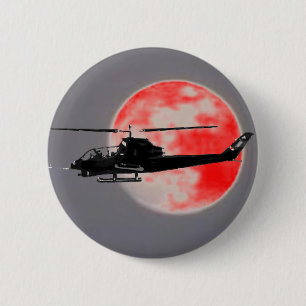 HELICOPTER 6 CM ROUND BADGE