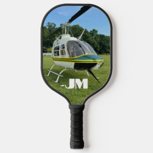 Helicopter Aeroplane Photo, Aviation, Personalised Pickleball Paddle
