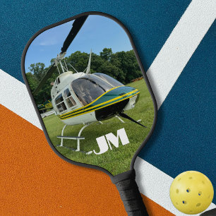 Helicopter Aeroplane Photo, Aviation, Personalised Pickleball Paddle