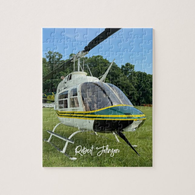 Helicopter Aeroplane Photo,Game Night,Personalised Jigsaw Puzzle (Vertical)