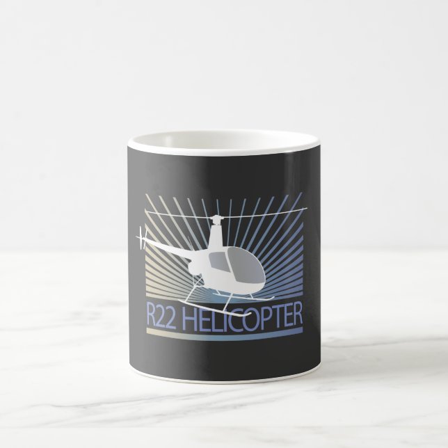 Helicopter Aircraft Coffee Mug (Center)