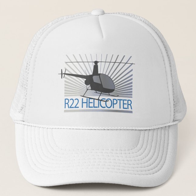 Helicopter Aircraft Trucker Hat (Front)