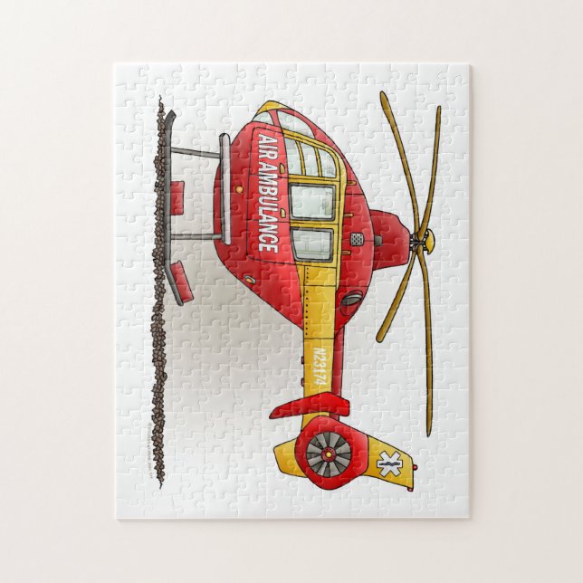Helicopter Ambulance Jigsaw Puzzle (Vertical)
