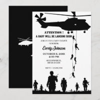 helicopter army soldier baby shower