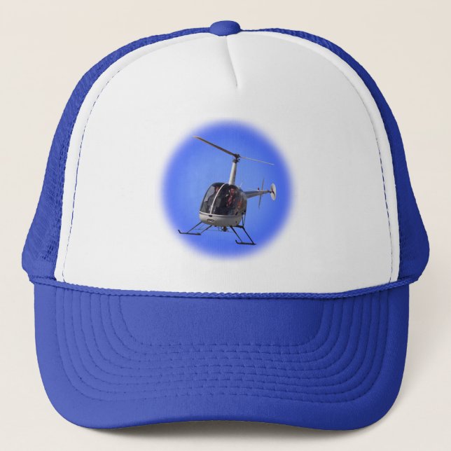 Helicopter Baseball Caps Helicopter Trucker Hat (Front)