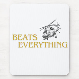Helicopter beats everything mouse pad