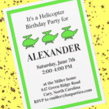 Helicopter Birthday Party