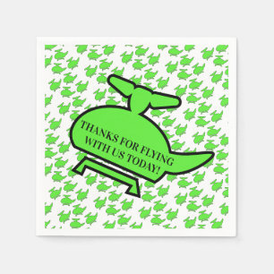 Helicopter Birthday Party Napkin