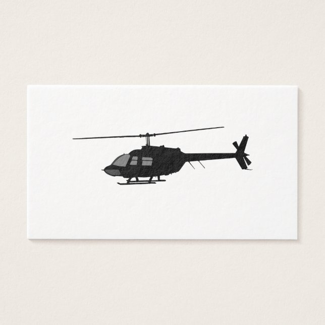 Helicopter Chopper Silhouette Customise Colour (Front)
