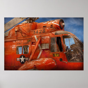 Helicopter - Coast guard helicopter Poster