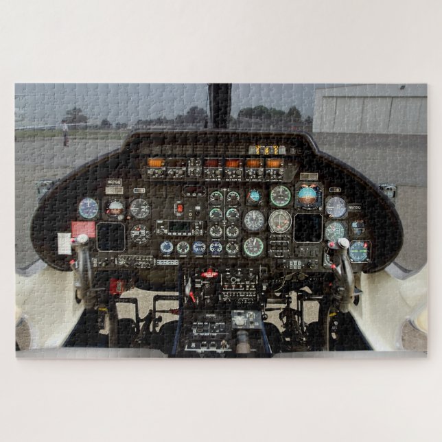 Helicopter cockpit jigsaw puzzle (Horizontal)