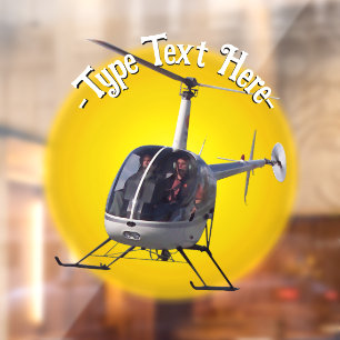 Helicopter Decal Custom Helicopter Window Decal