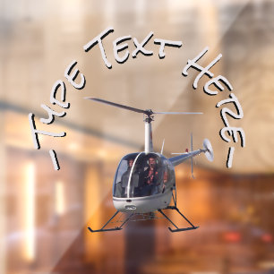 Helicopter Decal Custom Helicopter Window Decal