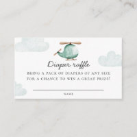 Helicopter Diaper Raffle Ticket | Baby Shower Game