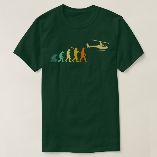 Helicopter Evolution helicopters  T-Shirt (Design Front)