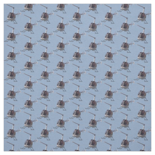 Helicopter Fabric Flying Helicopter Custom Fabric (Swatch)