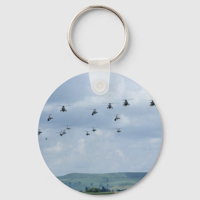 Helicopter flypast key ring (Front)