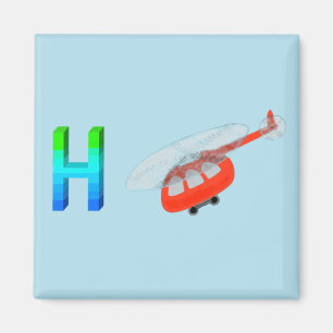 Helicopter Fridge Magnet
