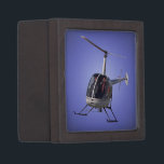 Helicopter Gift Box Cool Flying Helicopter Box<br><div class="desc">Helicopter Gift Box Personalised Helicopter Jewellery Box Helicopter Keepsake Boxes & Helicopter Gifts for Men, Women, Kids, Home & Office Friends Family Helicopter Boxes, Decorations Chopper Enthusiasts Jewellery Box Aviation Gift Box Memento & Keepsake Box Helicopter Pilot Gift Box Design by Artist / Designer Kim Hunter. See www.kimhunter.ca for more...</div>
