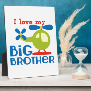 Helicopter I Love my Big Brother Plaque