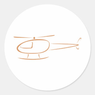 Helicopter Icon Gift Shirts Classic Round Sticker