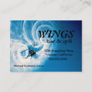 Helicopter In Flight-Clouds Business Card