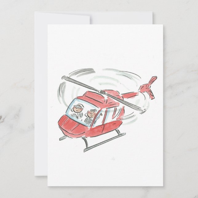 Helicopter Invitation (Front)