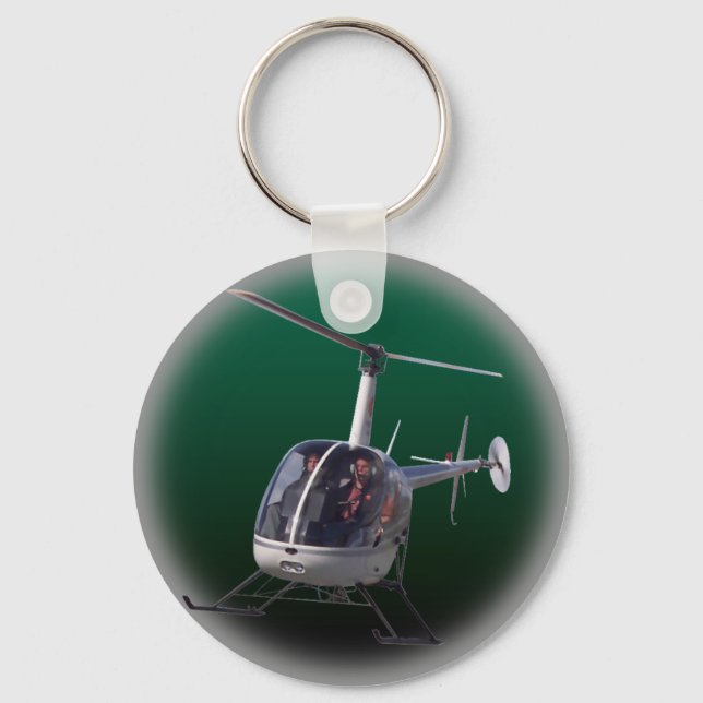 Helicopter Key Chain Cool Flying Helicopter Gifts (Front)