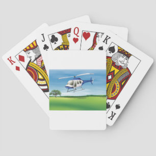 Helicopter Landing Playing Cards