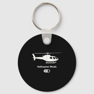 Helicopter Mode On - Funny Aeroplane Aviation Desi Key Ring