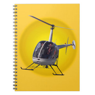 Helicopter Notebook Chopper Journal Note Book