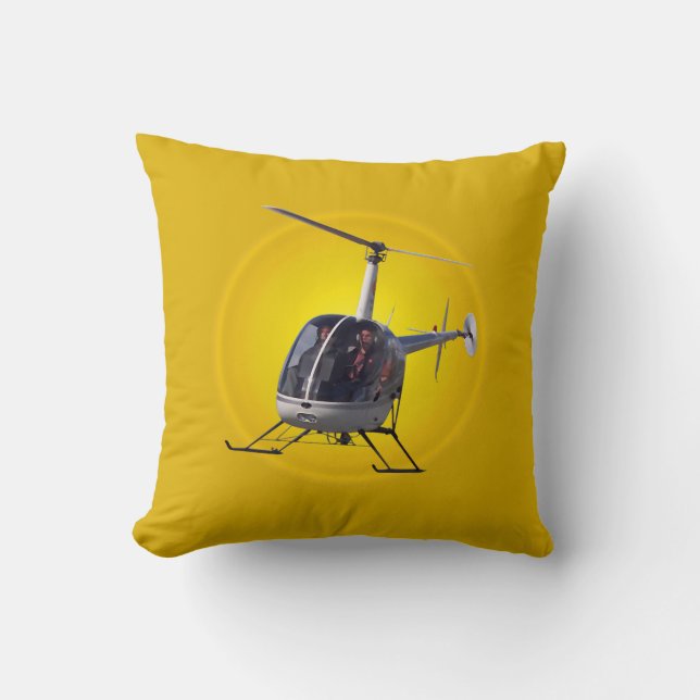 Helicopter Pillow Cool Flying Helicopter Pillow (Front)