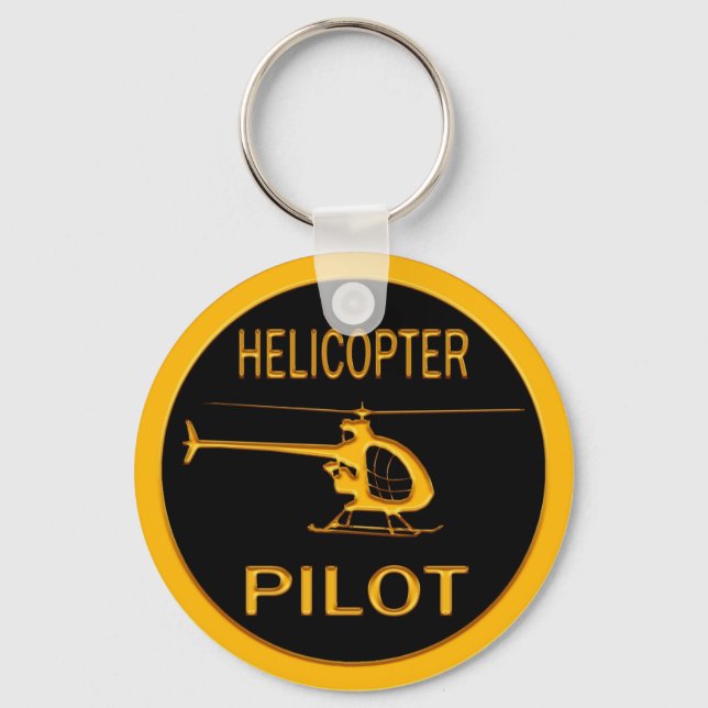 Helicopter Pilot Key Ring (Front)