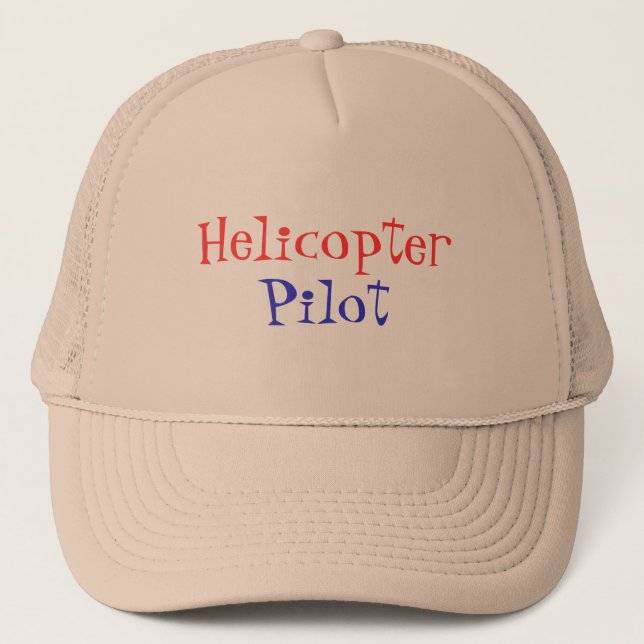 Helicopter, Pilot Trucker Hat (Front)