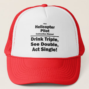 helicopter pilot trucker hat