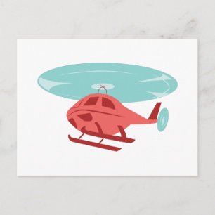 Helicopter Postcard