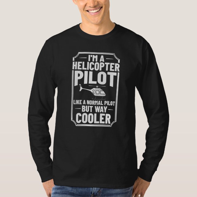 Helicopter Rc Remote Control Pilot T-Shirt (Front)