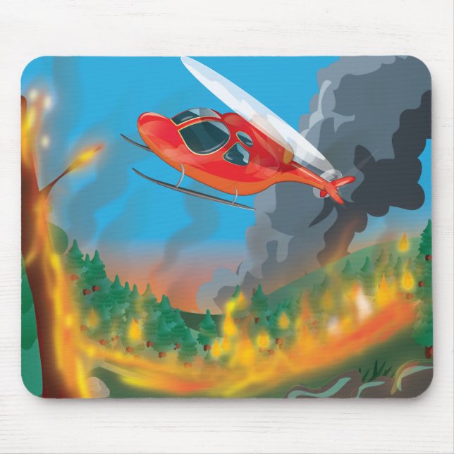 Helicopter Rescue Mouse Pad (Front)