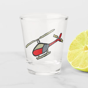 Helicopter Shot Glass