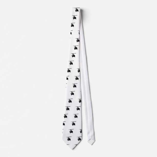 Helicopter Silhouette Tie (Front)