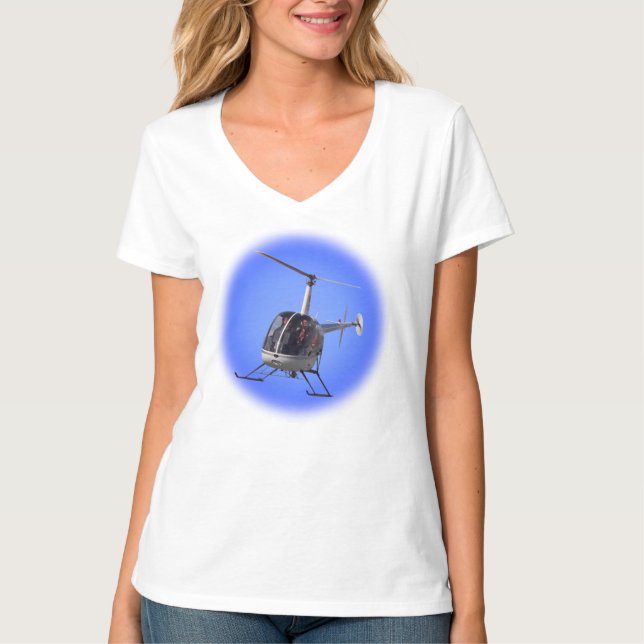 Helicopter T-shirts Cool Womens Chopper Tees (Front)