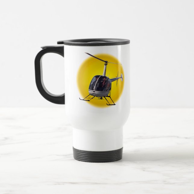 Helicopter Travel Mug Cup Helicopter Mugs & Cups (Left)
