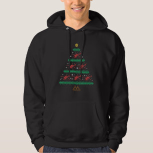Helicopter Ugly Christmas Pilot Xmas Tree Gift Hoodie