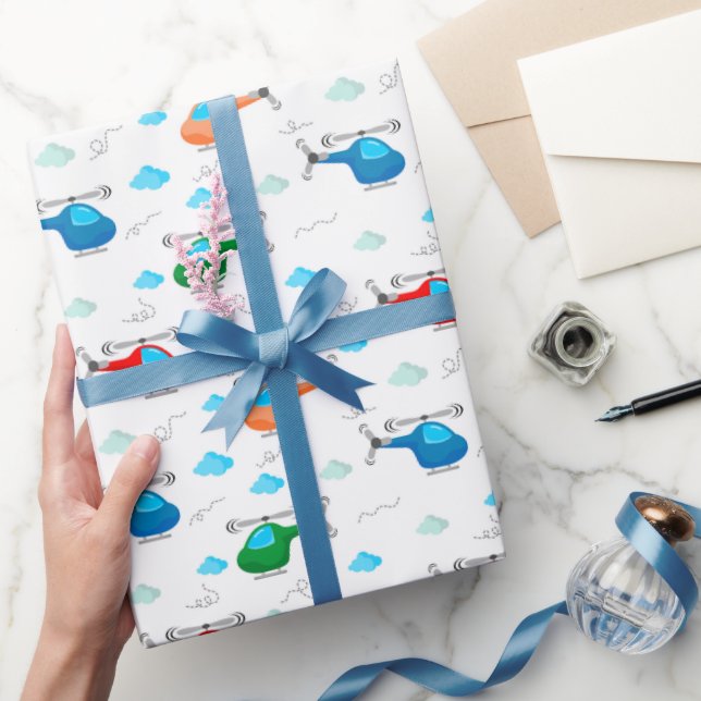 Helicopter Wrapping Paper (Gifting)