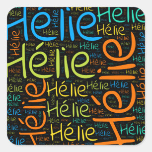 Helie Square Sticker