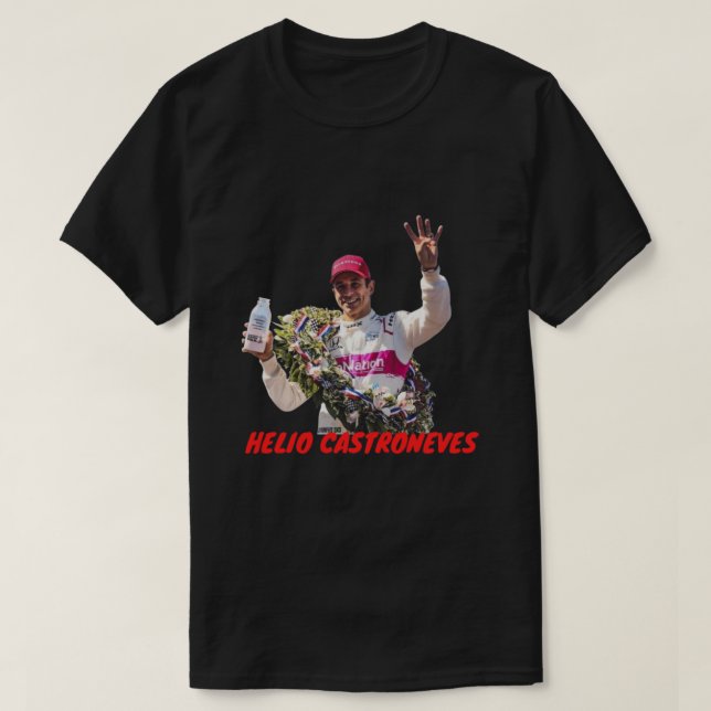 Helio Castroneves 2 T-Shirt (Design Front)