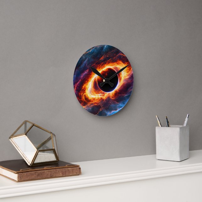 “Helionis” - Nebula and Galaxies Round Clock (Office)
