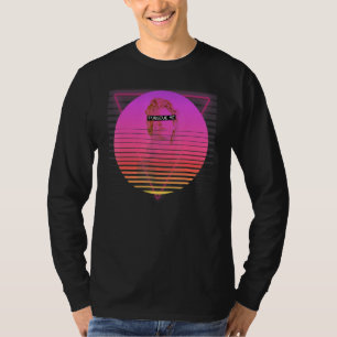 Helios Greek Statue Retro Vaporwave Aesthetic 80s T-Shirt