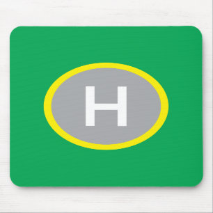 Helipad Mousepad Green