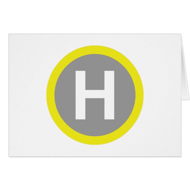 Helipad Sign (Front Horizontal)